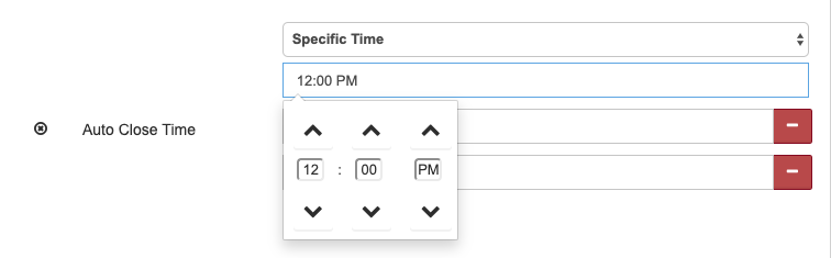Batch Time Dropdown